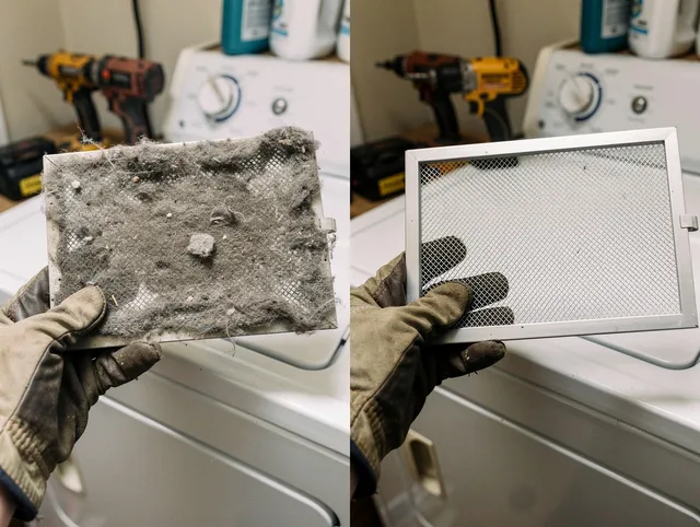 Professional lint trap cleaning by Bexley Dryer Vent Cleaning in Bexley