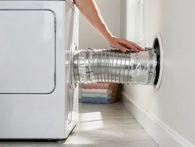 Professional dryer vent hose installation by Bexley Dryer Vent Cleaning in Bexley
