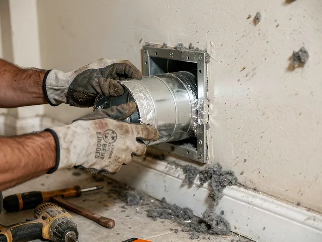 Professional dryer vent repair and installation by Bexley Dryer Vent Cleaning in Bexley